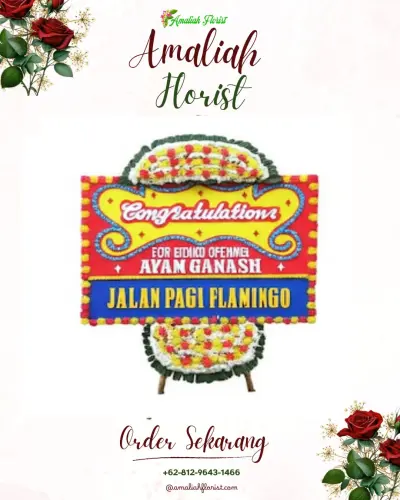 Bunga Papan Congratulation di Bedali